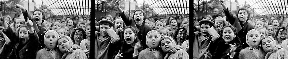 Alfred Eisenstaedt, Three Frames of Children at a Puppet Show